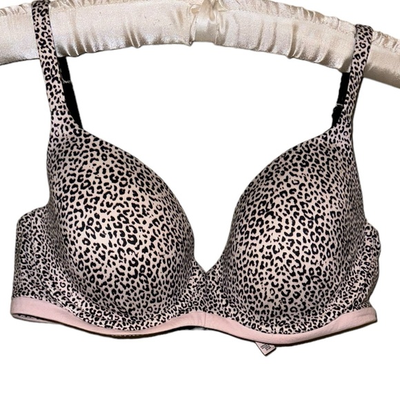 Victoria’s Secret Body By Victoria Lined Demi Cheetah Print Bra Size 34D - Picture 4 of 8